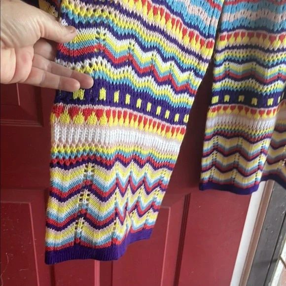 SHEIN Multicolor Striped Wide Leg Pants & Sweater Set - Picture 2 of 8